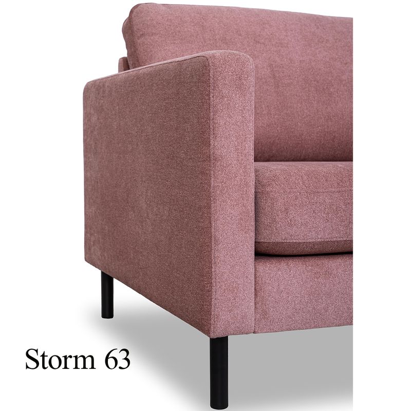 Luton Hjørnesofa C7  251x251cm Storm tekstil 
