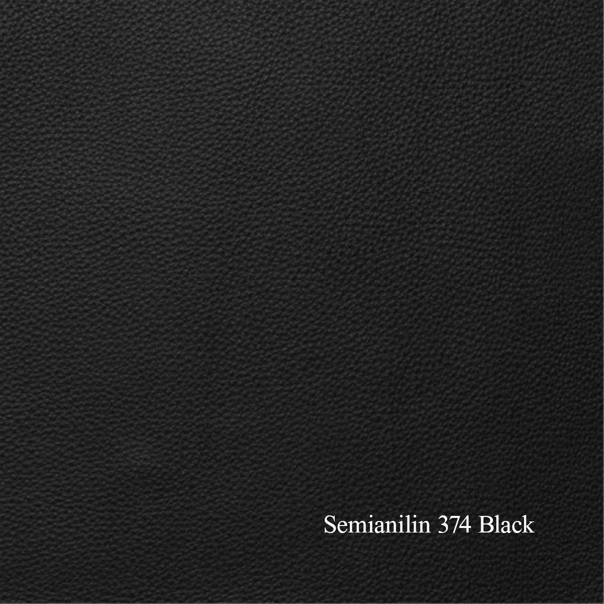 Leon Recliner med integrert fothviler semianilin skinn