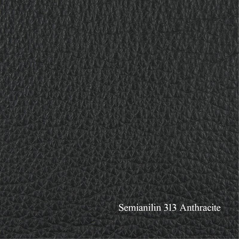 Leon Recliner med integrert fothviler | Semianilin skinn