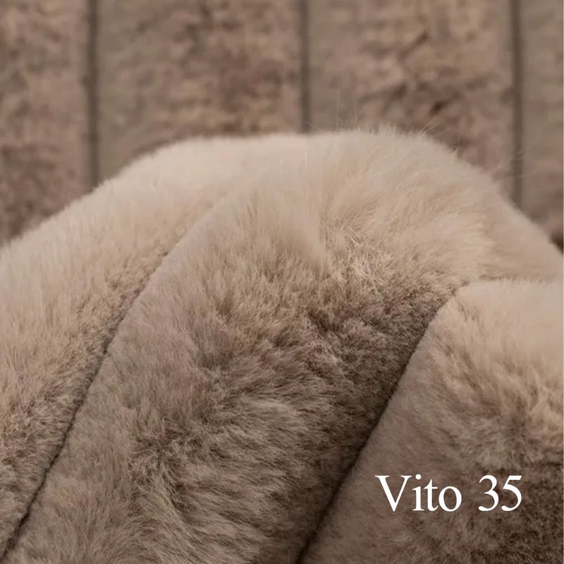 Minchi U-hjørnesofa Symmetrisk 302 cm x 205 cm | Vito cordfløyel tekstil