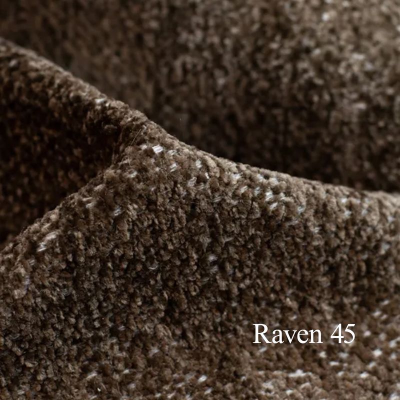 Vega 3-seter sjeselong sofa 220x132cm Raven tekstil