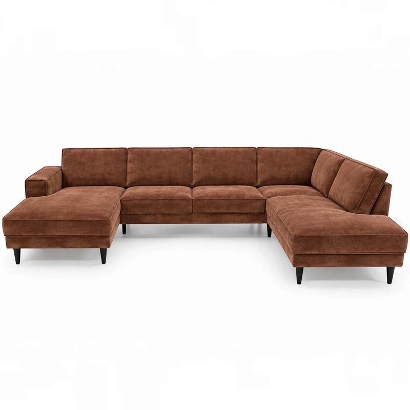 Brugge Stor U-sofa 344cmx210cm | Adore velur