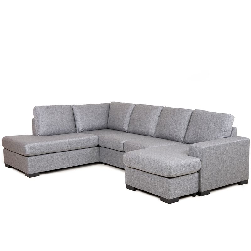 Vega U-hjørnesofa 286x200cm - Storm tekstil