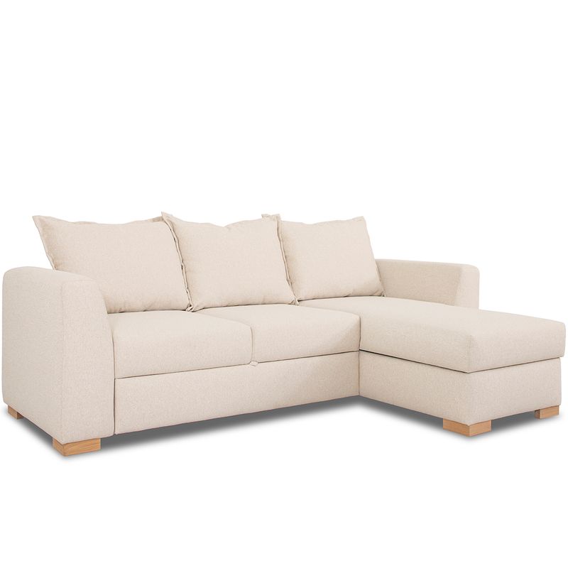 Minchi  sjeselong sovesofa 241cm x 160cm | Mossa tekstil