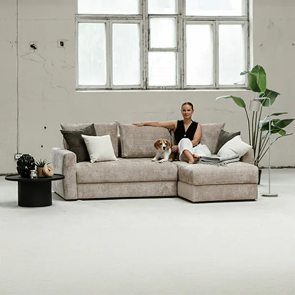 Gosa sjeselong sofa med sovefunksjon