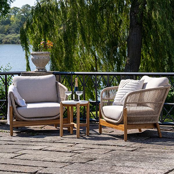 Terracina loungestoler beige