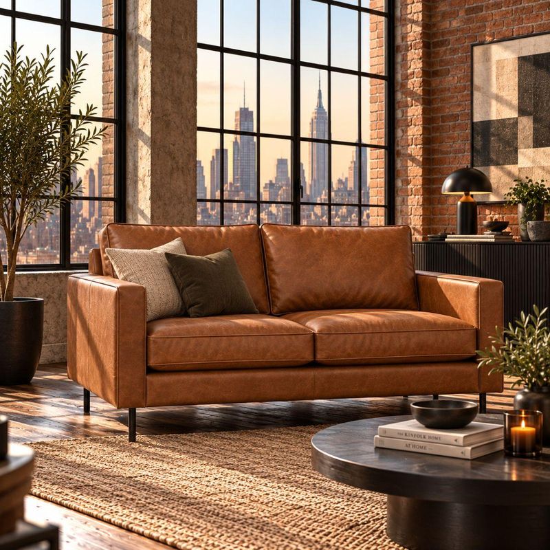 Austin 2 seter sofa 166 cm | Colorado Eco-skinn