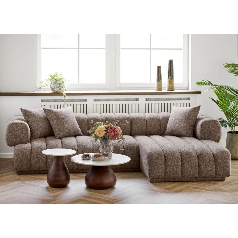 Heide sofabord marmor – brun/hvit | House Nordic