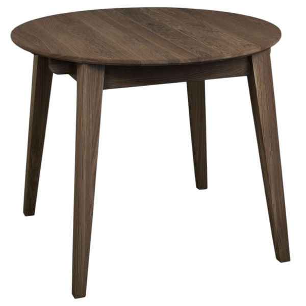 Hovedbilde Genova Spisebord Ø90-130 heltre massiv røkt eik ...