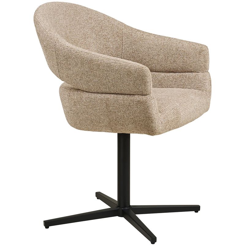 Dover spisestol sand med sving - tekstil | House Nordic