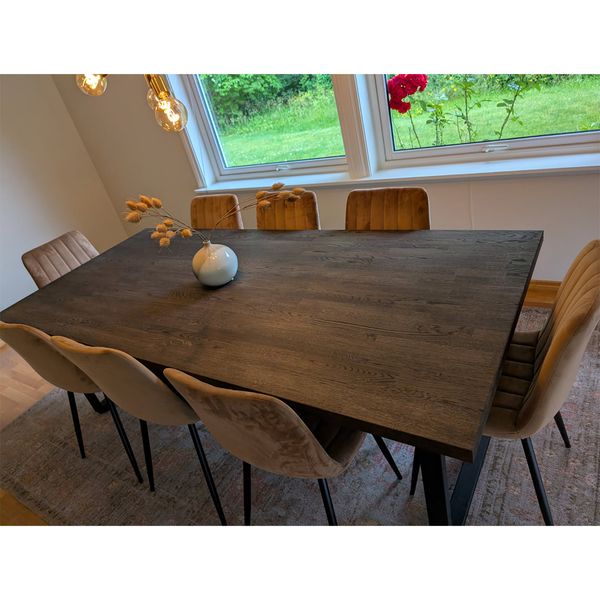 Hovedbilde Otto Spisebord heltre massiv røkt eik 220x100